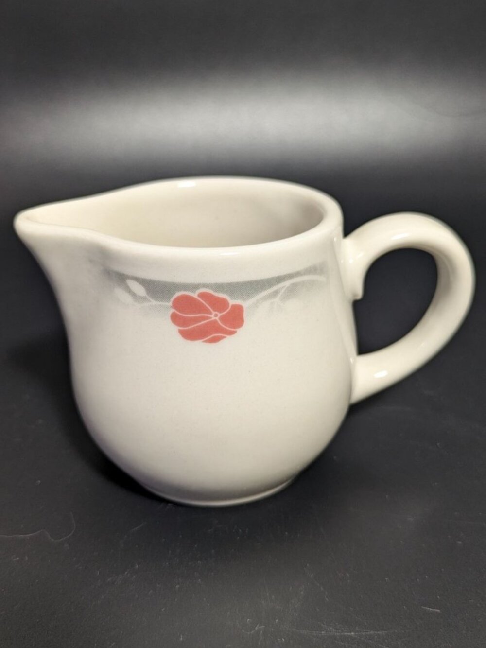 Syracuse China Creamer With Floral Accent Design Vintage